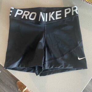 Black Nike Pro Spandex Shorts